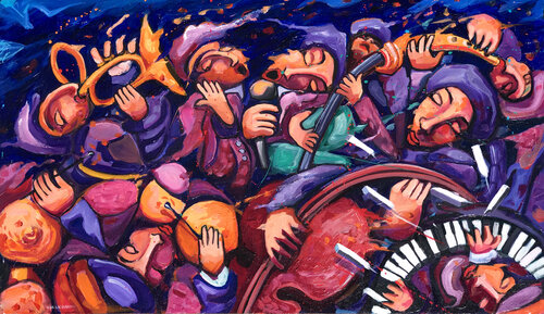 Il mio Canto Libero di Antonio Cotecchia, Pittura in vendita su Singulart