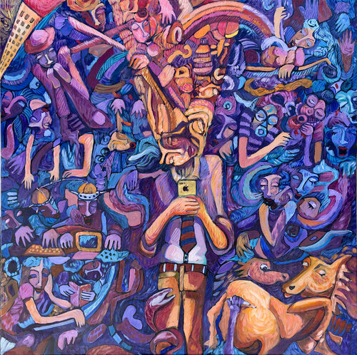 Impegno Sociale par Antonio Cotecchia, Peinture en vente sur Singulart