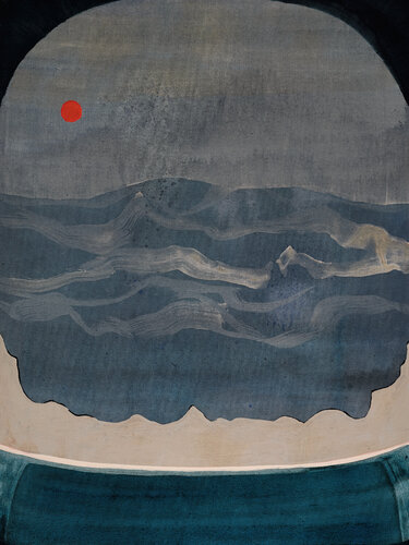 Earthling 2 Blue di Cat Huss, Pittura in vendita su Singulart
