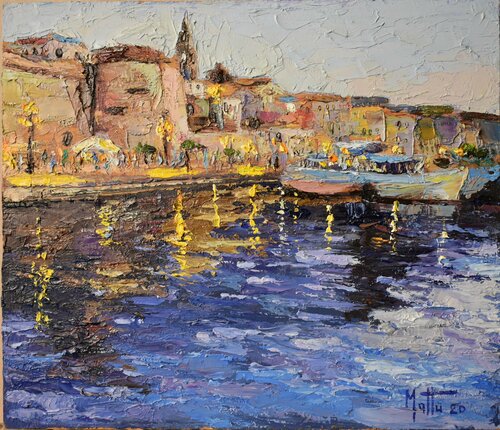 "Luci sul Porto" by Gianni Mattu, Painting for Sale on Singulart