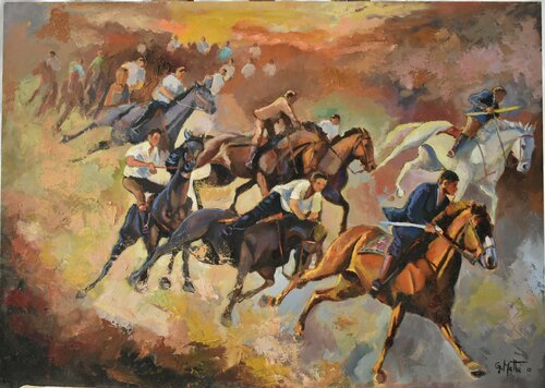 "Ardia",La carica de Gianni Mattu, Pintura a la venta en Singulart