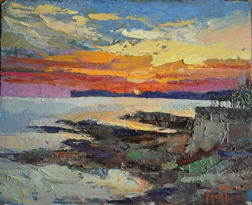 Tramonto Algherese van Gianni Mattu, Schilderij te koop op Singulart