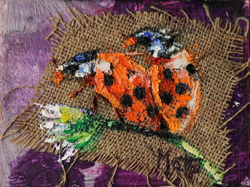 COCCINELLE  IN  AMORE di Gianni Mattu, Pittura in vendita su Singulart