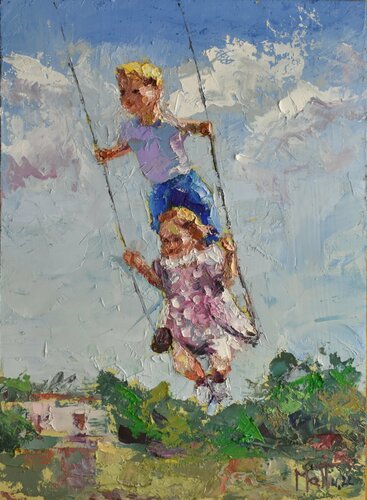 Volare von Gianni Mattu, Malerei kaufen auf Singulart