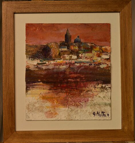 Alghero al tramonto von Gianni Mattu, Malerei kaufen auf Singulart