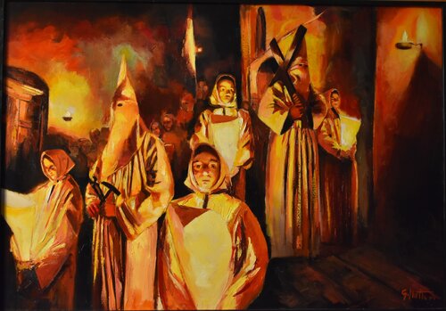 Processione Venerdi Santo von Gianni Mattu, Malerei kaufen auf Singulart
