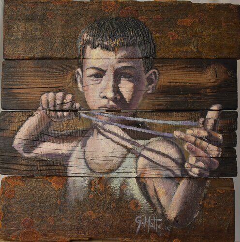 La fionda-255 van Gianni Mattu, Schilderij te koop op Singulart