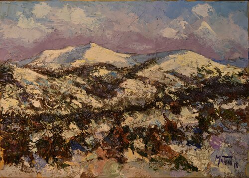 Monte Spada in bianco von Gianni Mattu, Malerei kaufen auf Singulart