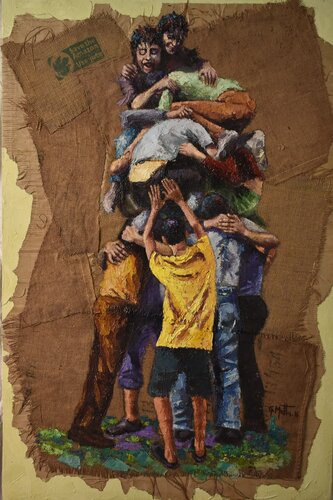 La piramide von Gianni Mattu, Malerei kaufen auf Singulart