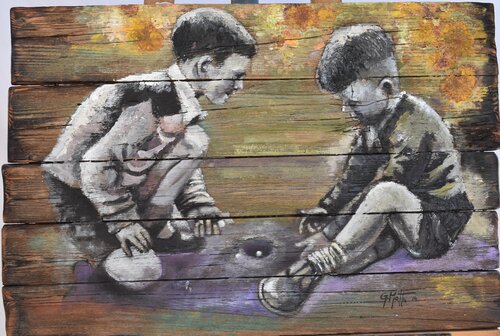 Gioco a buca de Gianni Mattu, Pintura a la venta en Singulart
