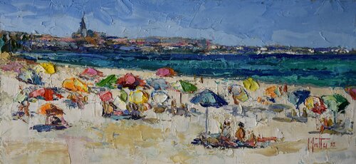 Colori estivi ad Alghero van Gianni Mattu, Schilderij te koop op Singulart