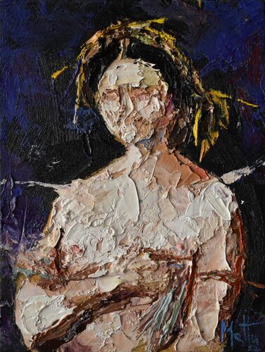 La Fornarina "omaggio a Raffaello" van Gianni Mattu, Schilderij te koop op Singulart