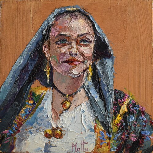 Ragazza di Posada de Gianni Mattu, Pintura a la venta en Singulart