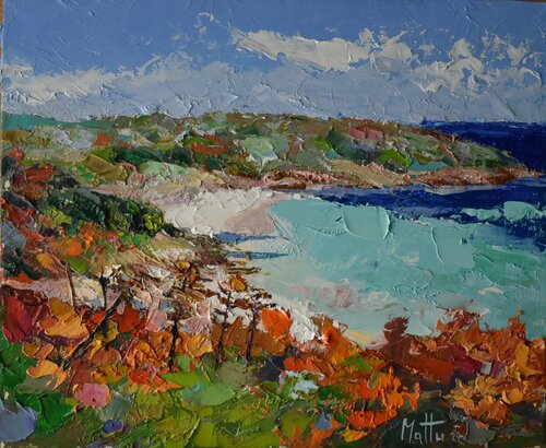 Spiaggetta all'Asinara van Gianni Mattu, Schilderij te koop op Singulart