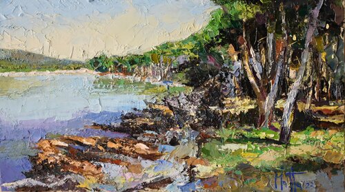 Una mattina in pineta de Gianni Mattu, Pintura a la venta en Singulart