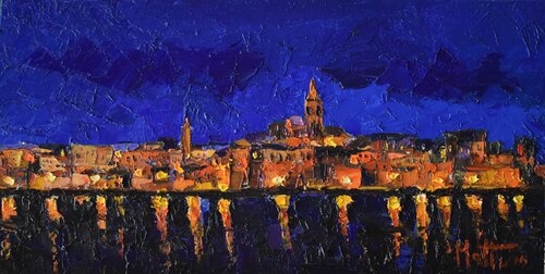 Riflessi notturni von Gianni Mattu, Malerei kaufen auf Singulart