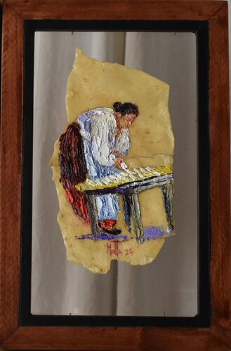 Su pistoccu," il biscotto savoiardo" van Gianni Mattu, Schilderij te koop op Singulart