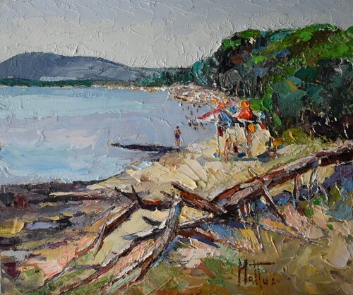 Spiaggia e natura di Gianni Mattu, Pittura in vendita su Singulart