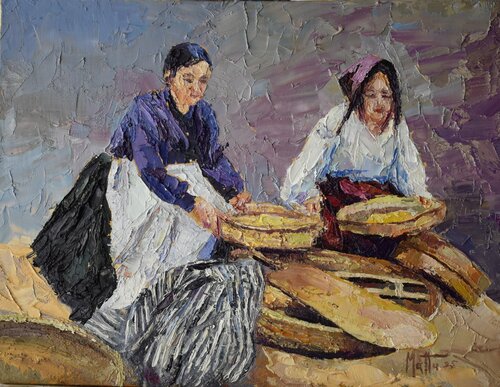 DONNE AL SETACCIO van Gianni Mattu, Schilderij te koop op Singulart