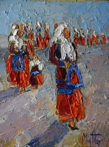 Processione van Gianni Mattu, Schilderij te koop op Singulart