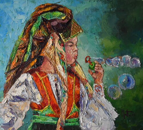 Bolle di sapone van Gianni Mattu, Schilderij te koop op Singulart