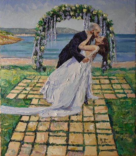 Leonardo e Fabiana van Gianni Mattu, Schilderij te koop op Singulart