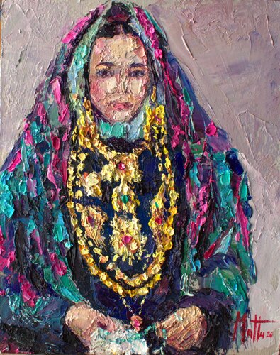 Ragazza di Sinnai di Gianni Mattu, Pittura in vendita su Singulart