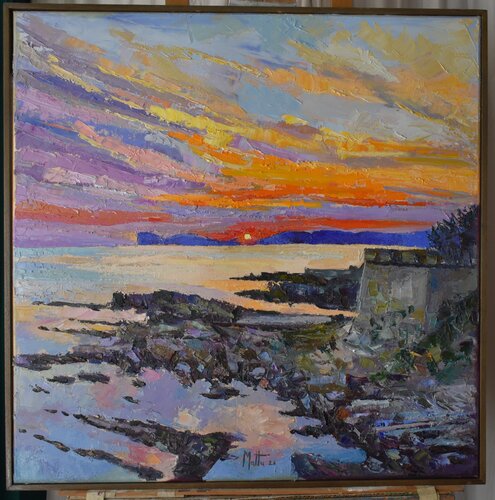 Orizzonte di fuoco by Gianni Mattu, Painting for Sale on Singulart
