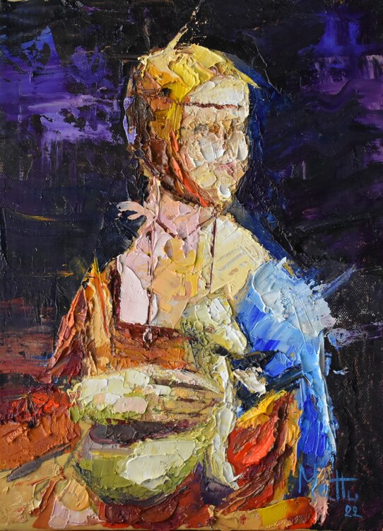 La dama con l'ermellino "omaggio a  Leonardo" Gianni Mattu