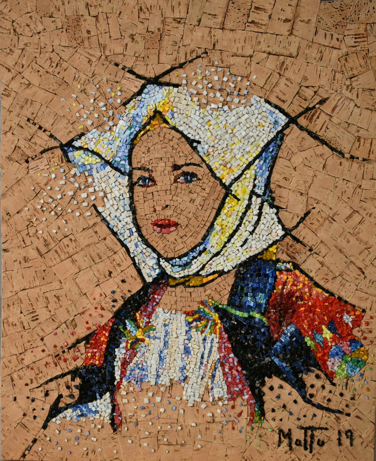 Ragazza in abito tradizionale di Atzara Gianni Mattu Originalgemälde zu verkaufen