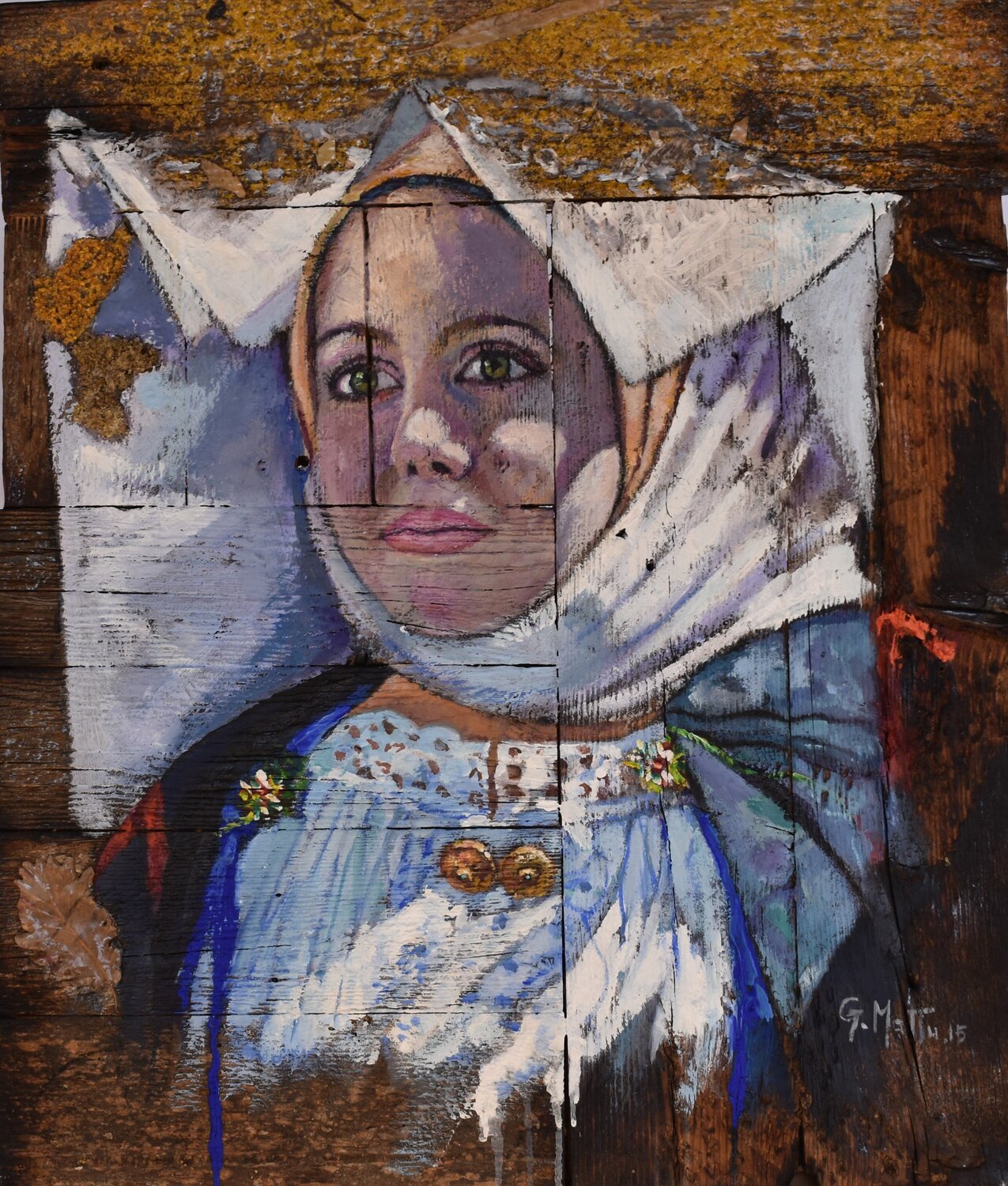 Ragazza in abito tradizionale di Atzara Gianni Mattu Originalgemälde zu verkaufen