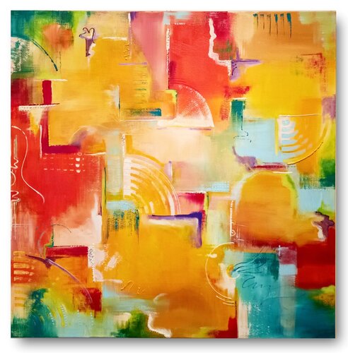 Portale giallo "donna" van Carla Pistola, Schilderij te koop op Singulart