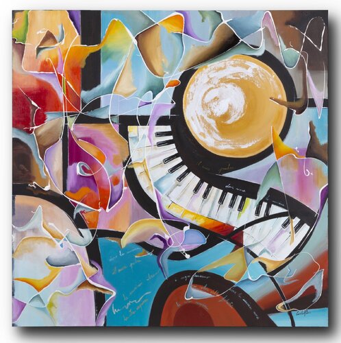 La Musica dei colori van Carla Pistola, Schilderij te koop op Singulart