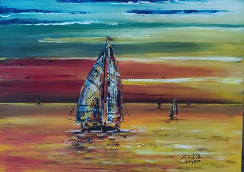 Tramonto von Carla Pistola, Malerei kaufen auf Singulart