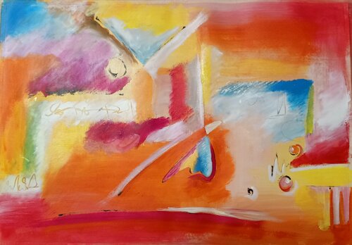 colori del giorno di Carla Pistola, Pittura in vendita su Singulart