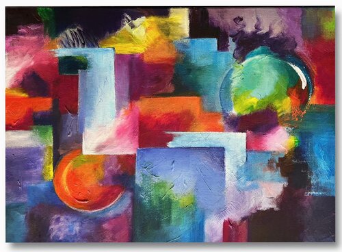 La luna di Rol di Carla Pistola, Pittura in vendita su Singulart