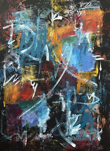 I colori della notte by Carla Pistola, Painting for Sale on Singulart