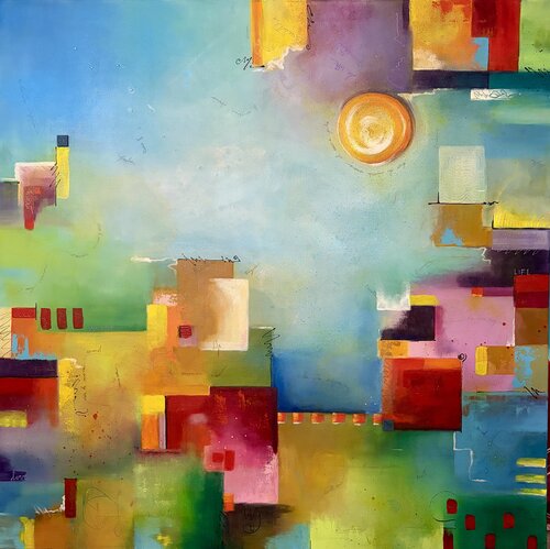 La città invisibile by Carla Pistola, Painting for Sale on Singulart
