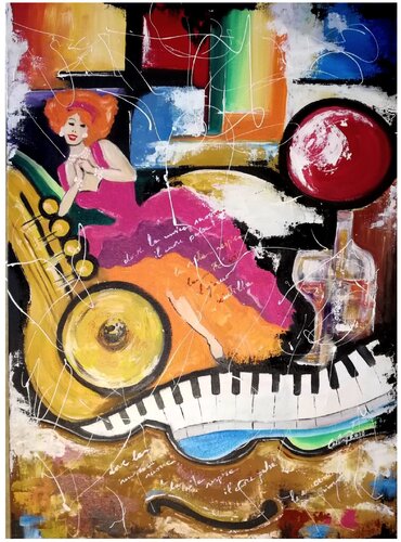 Dove la musica suona von Carla Pistola, Malerei kaufen auf Singulart