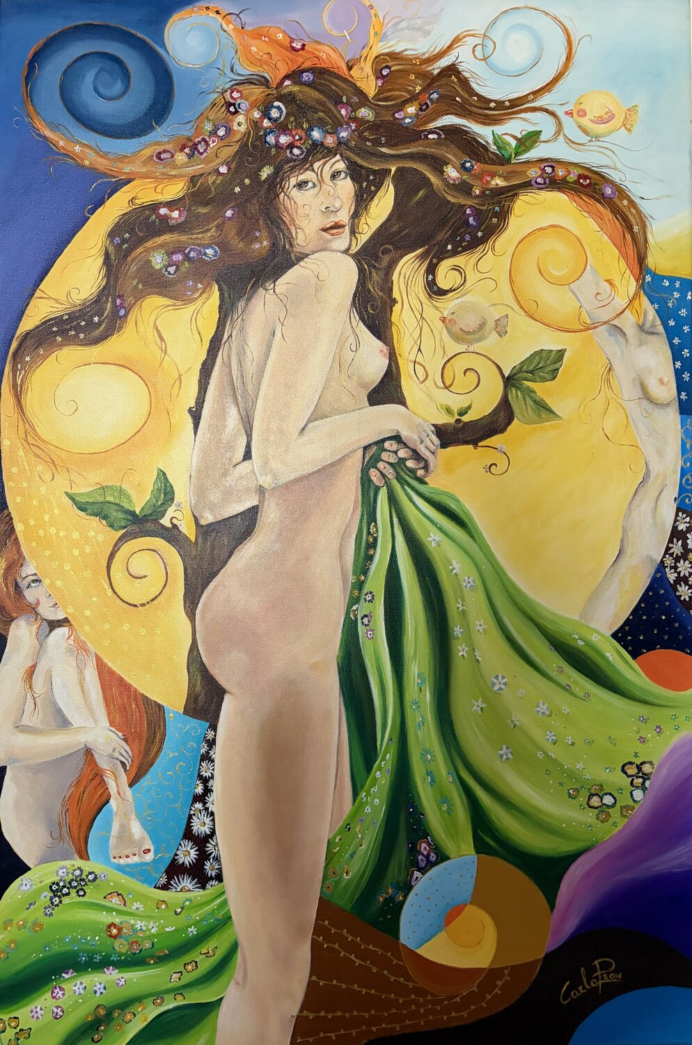 Arte Carla Pistola Pintura original en venta