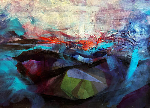 ORIZZONTE INTERIORE by Franco Margari, 油畫 for Sale on Singulart