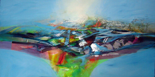 IL RESPIRO DELL'ARIA by Franco Margari, Painting for Sale on Singulart