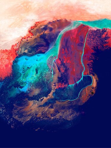 Subterranean i - large hand-finished giclee on canvas 2/11 par John Louis Lloyd, Peinture en vente sur Singulart