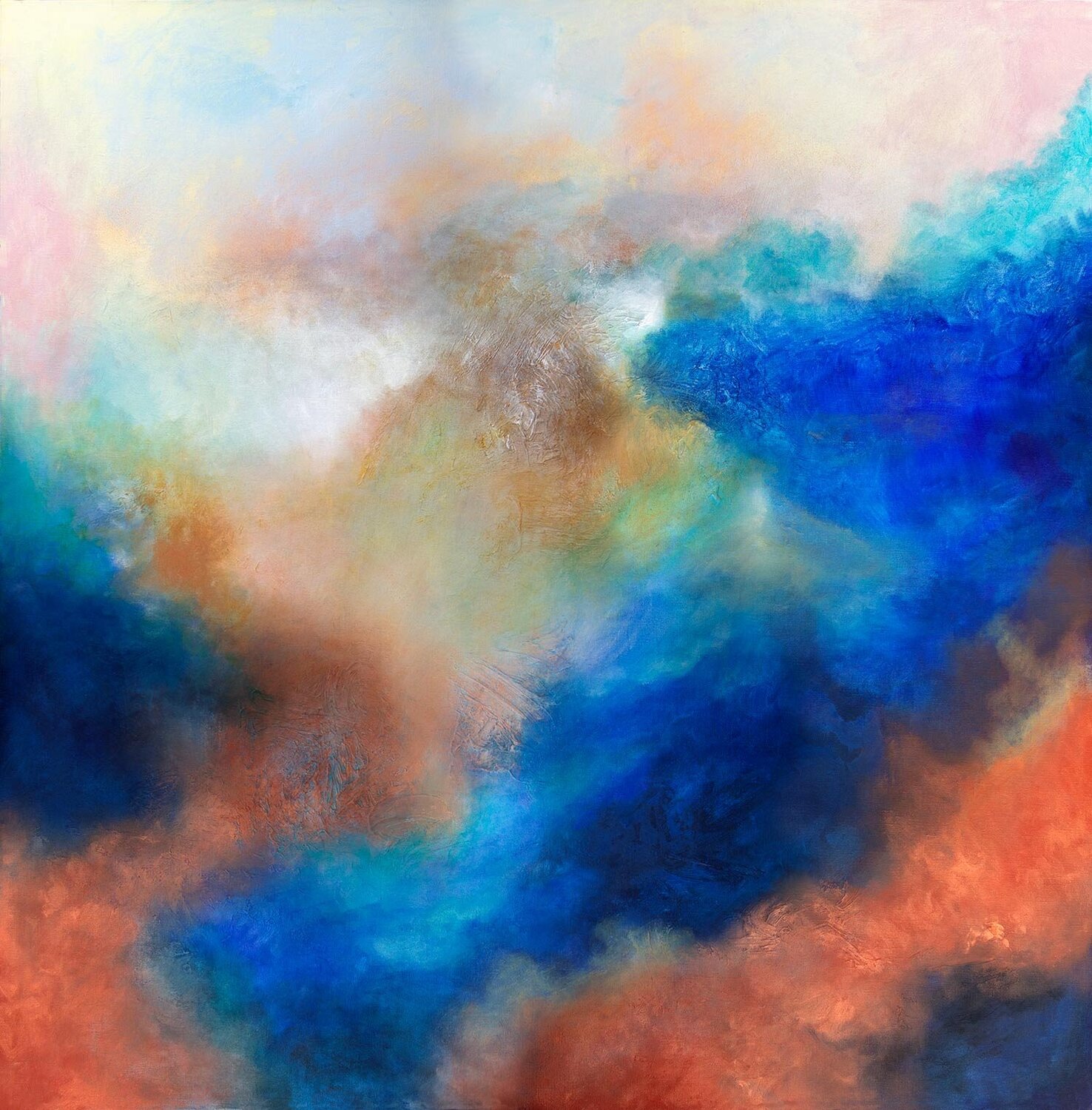 The Summit- abstract painting John Louis Lloyd