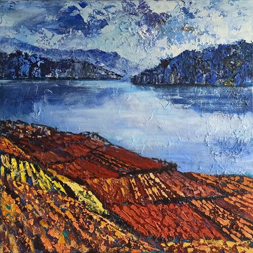 Autumn colors of space von IZABELA Rudzka, Malerei kaufen auf Singulart