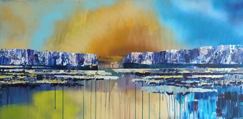 The Bridge From The Past To The Future di IZABELA Rudzka, Pittura in vendita su Singulart