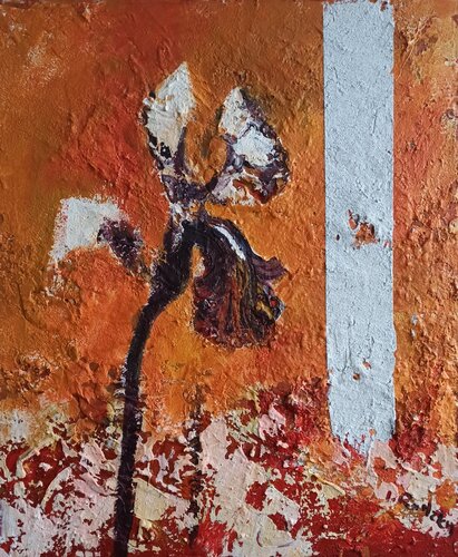 Stone Flower van IZABELA Rudzka, Schilderij te koop op Singulart