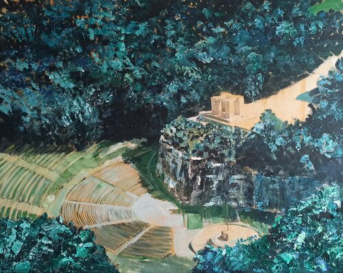 Time Reflections of History- Monument von IZABELA Rudzka, Malerei kaufen auf Singulart