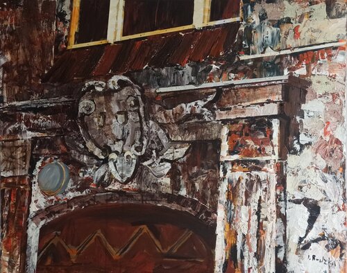 Time Reflections of History- Portal von IZABELA Rudzka, Malerei kaufen auf Singulart