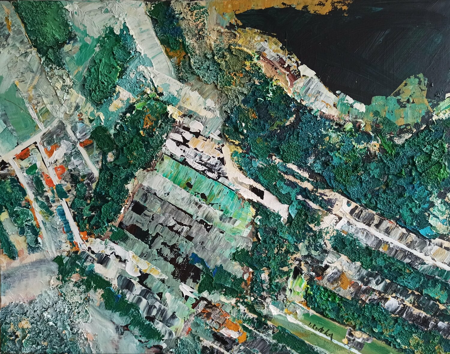 The Energy of The Earth IZABELA Rudzka Originalgemälde zu verkaufen